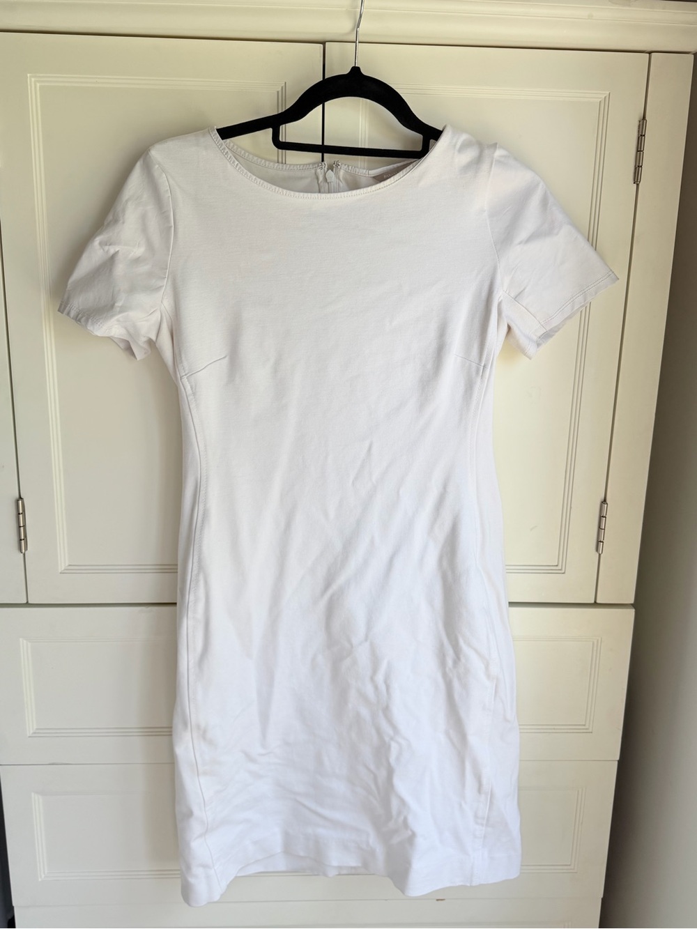 Crisp White short sleeve banana republic dress size 6